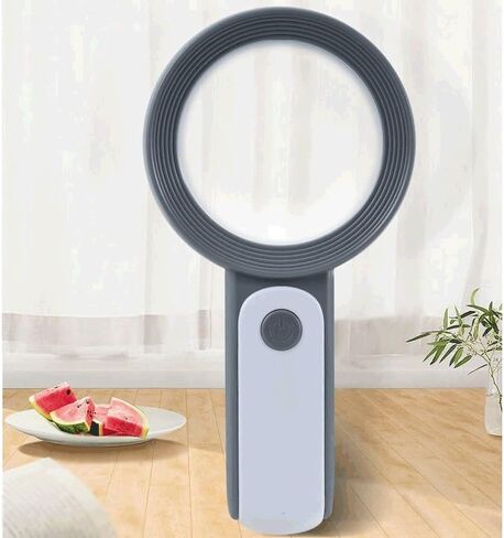 Handheld Magnifying Loupe with LED Magnifier Coins Stamps Seniors(E) in Saudi Arabia