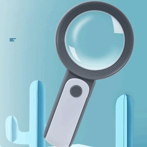 Handheld Magnifying Loupe with LED Magnifier Coins Stamps Seniors(E) in Saudi Arabia