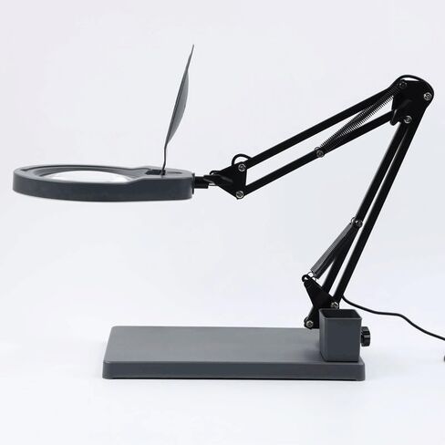 Illuminated Magnifier LED Magnifying Glass for Soldering Iron Repair/Table Lamp/Skincare Beauty(E) in Saudi Arabia
