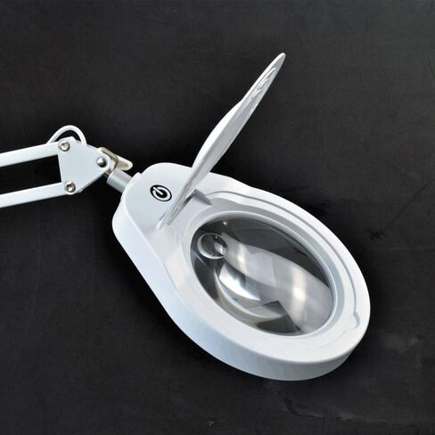Illuminated Magnifier LED Magnifying Glass for Soldering Iron Repair/Table Lamp/Skincare Beauty(E) in Saudi Arabia