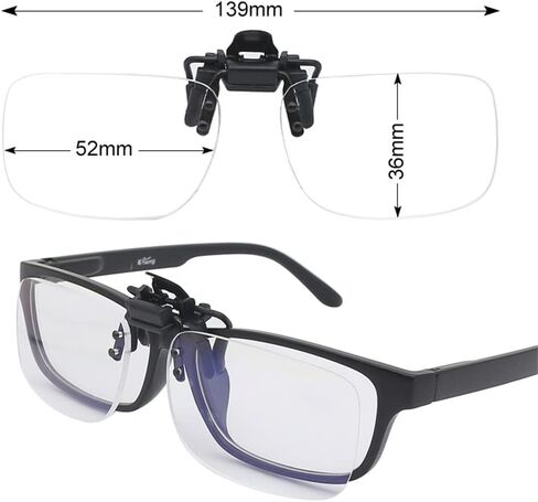 -light Clip Reading Glasses Flip Up And Down Frameless Magnifying Glass Light And Easy To Carry Suitable For Reading in Saudi Arabia