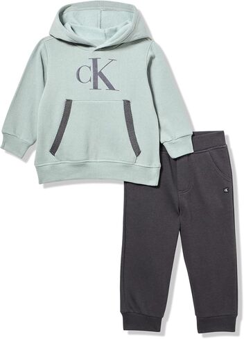 Calvin Klein baby-boys 2pc Fleece Jog Set in Kuwait
