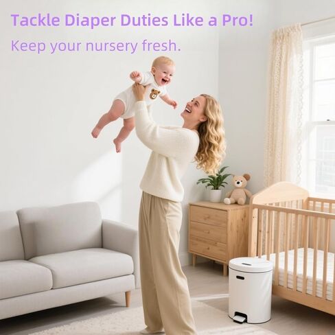 Diaper Pail Refill Bags, Compatible with Genie Easy Roll Signature Diaper Pail and Platinum Diaper Pail, 7-Layer Odor-Barrier Technology, 30 bags per pack -2Pack in Kuwait