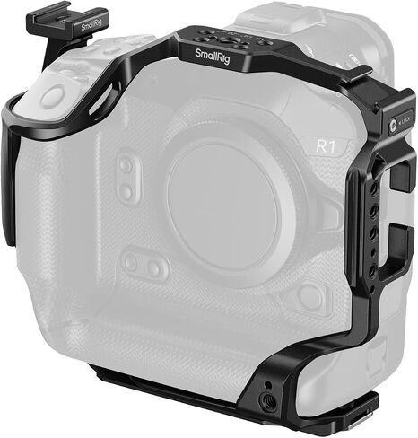 قفص صغير لـ Canon R1 ، قفص R1 الكامل مع حامل أحذية بارد قابلة للفصل ، لوحات إطلاق سريعة لـ ARCA ، 1/4 "-20 و 3/8" -16 لثغرات تحديد موقع ARRI ، ودعم التصوير العمودي والأفقي- 5413 in Saudi Arabia