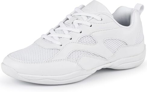 Cheer Shoes for Youth Girls White Cheerleading Athletic Dance Shoes Tennis Sneakers for Competition Sport Training in Kuwait