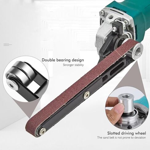 Belt Sander Adapter for Angle Grinder, Professional Pipe or Tube Sanding Attachment, Grinder Tool Modified to Belt Sander Polisher Attachment for Model 100 125 Angle Grinder in Saudi Arabia