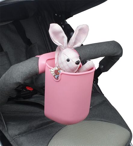 LIANXUE Universal Stroller Cup Holder Bottle Holder Silicone Phone Holder Organizer for Stroller Bike Treadmill Walker Boats Silicone in Saudi Arabia
