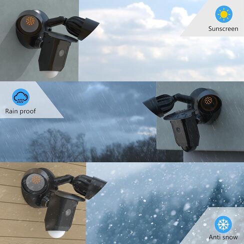 غطاء الكاميرا Holaca Sun Rain Shade لـ R-ing Cam Cam Wired Plus (أبيض) in Saudi Arabia