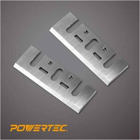 POWERTEC 3-1/4" (82mm) HSS Planer Blades for DEWALT DCP580B D26676, BOSCH PL2632K, Makita XPK01Z KP0800K N1900B, Replacement for DEWALT DW6655, Makita D-17217 D-46230, BOSCH PA1204, set of 2 (12834) in Saudi Arabia