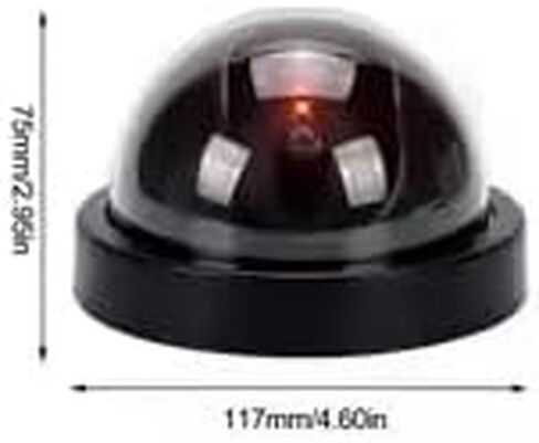 حماية كاميرا أمان قبة وهمية للمنزل. كاميرا وهمية وهمية مع LED Red Light No Wiring المطلوبة (حزمة 2) in Kuwait