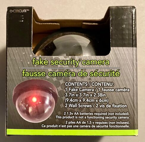 حماية كاميرا أمان قبة وهمية للمنزل. كاميرا وهمية وهمية مع LED Red Light No Wiring المطلوبة (حزمة 2) in Kuwait