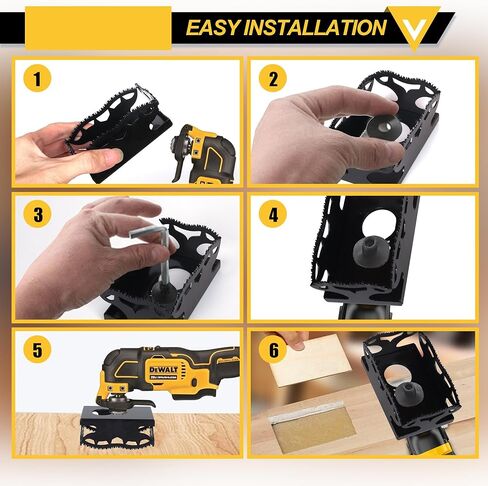 قاطع الفتحة المربعة الترقية متوافقة مع Dewalt 20V و Milwukee M18 أداة التذبذب in Kuwait