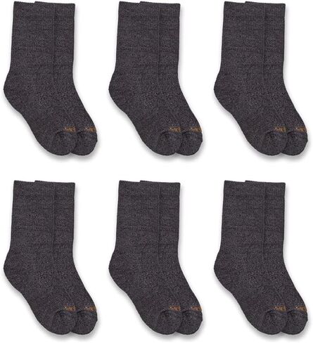 Carhartt Boys' Lightweight Crew Sock 6 Pack in Saudi Arabia