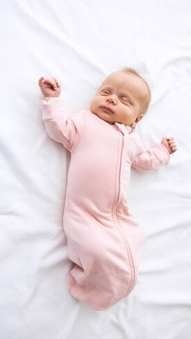 Organic Cotton Blend, All-in-One Butterfly Wing Sleep Sack Transitional Training System for Newborn Infant Baby with Wash Bag, Preemie (4-7 lbs), Pink in Saudi Arabia