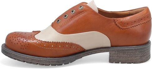 Miz Mooz Peabody Women's Oxfords Brandy/Cream 10.5-11 in Saudi Arabia