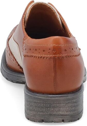 Miz Mooz Peabody Women's Oxfords Brandy/Cream 10.5-11 in Saudi Arabia
