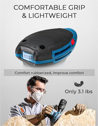 Dong Cheng 5-Inch Random Orbital Sander 380W 12800OPM Electric Palm Sander, 6 Variable Speeds, with 20pcs Sandpaper & Detachable Dust Bag, Power Sander for Woodworking, Sanding & Polishing (Renewed) in Saudi Arabia