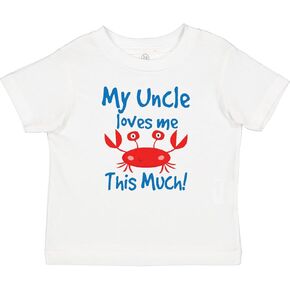 inktastic My Uncle Loves Me Nephew Niece Crab Baby T-Shirt in Kuwait
