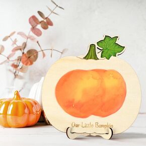 Our Little Bumpkin Craft Baby's First Halloween Craft Welcome Baby Shower Sign DIY Bum Keepsake Fall Pumpkin Keepsake Gift in Saudi Arabia