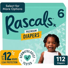 Rascal + Friends Premium Diapers, White Size, 6 (108),(Premium Quality) in Saudi Arabia