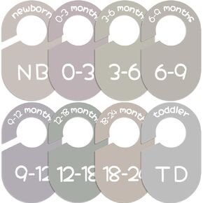 مقسمات خزانة الأطفال لمنظم الملابس ، 8 حزمة الأرض نغمة أرضي مزدوجة ملابس الأطفال من جانب الأطفال من جديد من جديد in Kuwait