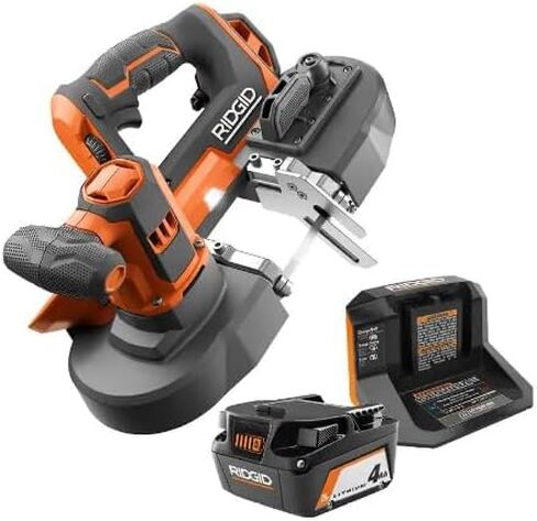 RIDGID R8604KN 18V Cordless Compact Band Saw Kit with (1) 4.0 Ah Battery and Charger in Saudi Arabia