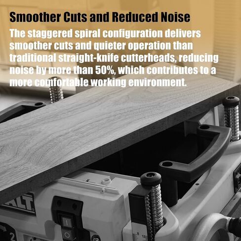13 Inch Spiral Helical Cutterhead, Compatible with Dewalt DW735, DW735X Planer, 4 Rows of 56 pcs TCT Carbide Blades, with 4 Spare Blades & Screws, 2 Wrenches. in Saudi Arabia