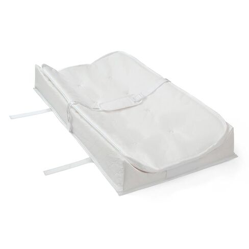 Delta Children 2-in-1 Deluxe Pillow Top Changing Pad & Portable Changing Mat, White in Saudi Arabia