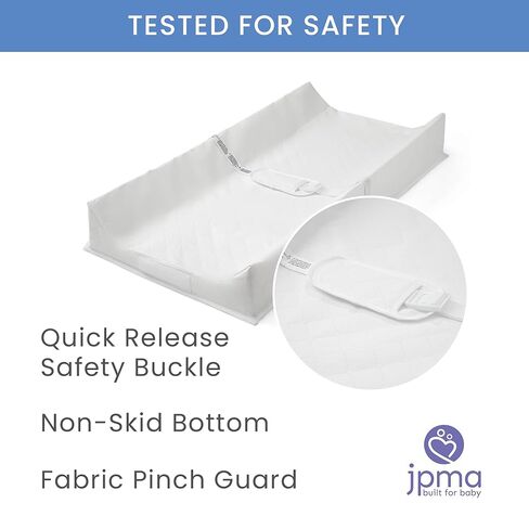 Delta Children 2-in-1 Deluxe Pillow Top Changing Pad & Portable Changing Mat, White in Saudi Arabia