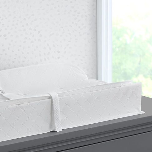 Delta Children 2-in-1 Deluxe Pillow Top Changing Pad & Portable Changing Mat, White in Saudi Arabia