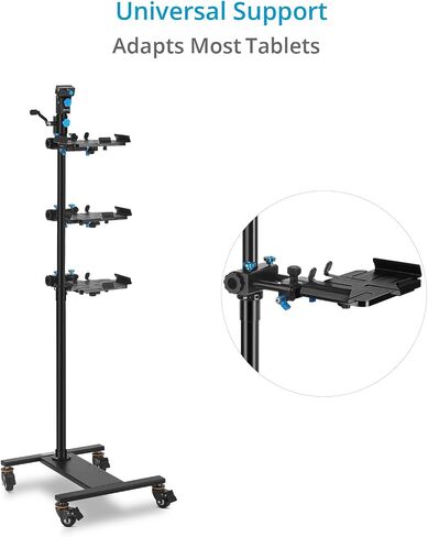 PROAIM Professional Speech Teleprompter with Telescopic Conference Stand & 60/40 Beam Splitter Glass Fits up to 17" Tablets, Laptops & Monitors. for Conferences, News, Film Production. in Saudi Arabia