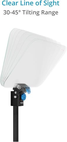 PROAIM Professional Speech Teleprompter with Telescopic Conference Stand & 60/40 Beam Splitter Glass Fits up to 17" Tablets, Laptops & Monitors. for Conferences, News, Film Production. in Saudi Arabia
