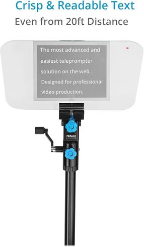 PROAIM Professional Speech Teleprompter with Telescopic Conference Stand & 60/40 Beam Splitter Glass Fits up to 17" Tablets, Laptops & Monitors. for Conferences, News, Film Production. in Saudi Arabia