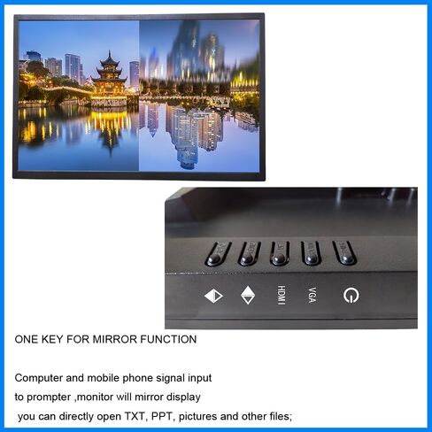 Simar 22 inch Monitor Screen Prompter Teleprompter Include self-Testing Display in Saudi Arabia