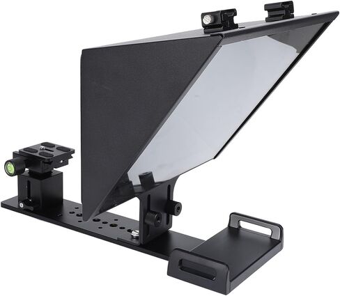 شاشة Teleprompter واسعة الزاوية ، شاشة عالية الدقة 14 بوصة مع مرآة قابلة للتعديل والتحكم الذكي في التطبيق للهواتف الذكية DSLR البث المباشر in Kuwait