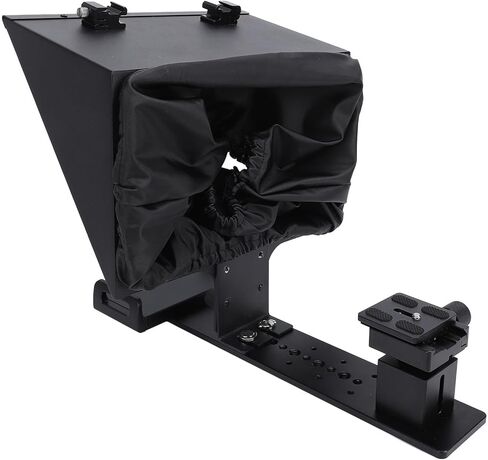 شاشة Teleprompter واسعة الزاوية ، شاشة عالية الدقة 14 بوصة مع مرآة قابلة للتعديل والتحكم الذكي في التطبيق للهواتف الذكية DSLR البث المباشر in Kuwait