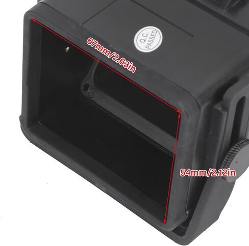 ST1 Camera Viewfinder Optical Glass 3X Magnification LCD Screen Viewfinder for 3in 3.2in Camera Camcorder Suitable for Elderly Disadvantaged Groups Black in Saudi Arabia