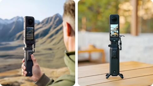 Insta360 FOMO Power Handle for X3/X4/X5 ، بطارية ضخمة 6100 مللي أمبير في الساعة ، مع Remote Bluetooth Mini القابلة للفصل in Saudi Arabia