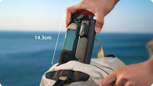 Insta360 FOMO Power Handle for X3/X4/X5 ، بطارية ضخمة 6100 مللي أمبير في الساعة ، مع Remote Bluetooth Mini القابلة للفصل in Saudi Arabia
