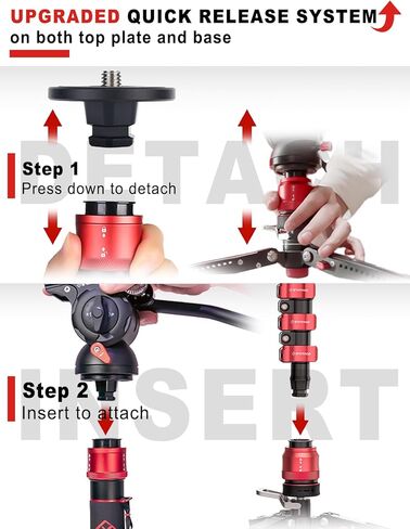 Ifootage COBRA 3 MONOPOD KIT مع رأس السوائل C180F -P + K5S ، Monopod ألياف الكربون مع أقدام لكاميرات DSLR - Canon ، Nikon ، Sony ، Olympus ، Panasonic - أقصى ارتفاع 71 " - حمولة 17.64 رطل/8 كجم/8 كجم in Saudi Arabia