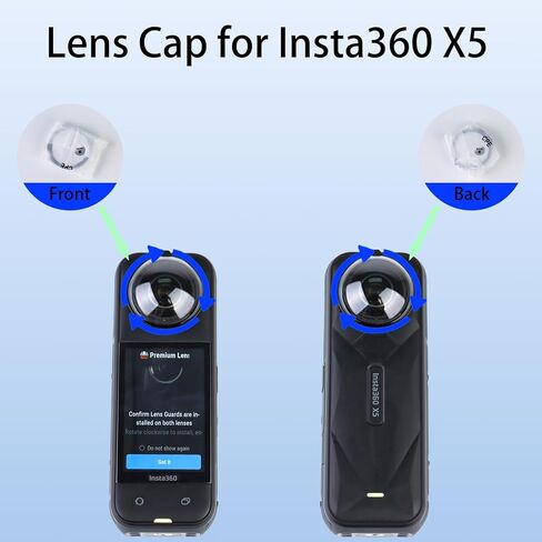 واقي شاشة 360 × 5 × 5 ، واقي شاشة X5 لـ Insta360 X5 Accessories Adventures Outdoor Adventures ، و 10 H Positical Glass ، و 98 ٪ الشفافية ، والمياه والغبار مقاوم X5 Insta 360 (الزجاج البصري) in Saudi Arabia