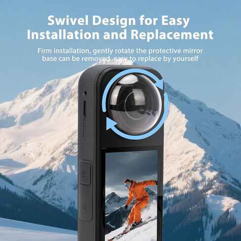 واقي شاشة 360 × 5 × 5 ، واقي شاشة X5 لـ Insta360 X5 Accessories Adventures Outdoor Adventures ، و 10 H Positical Glass ، و 98 ٪ الشفافية ، والمياه والغبار مقاوم X5 Insta 360 (الزجاج البصري) in Saudi Arabia