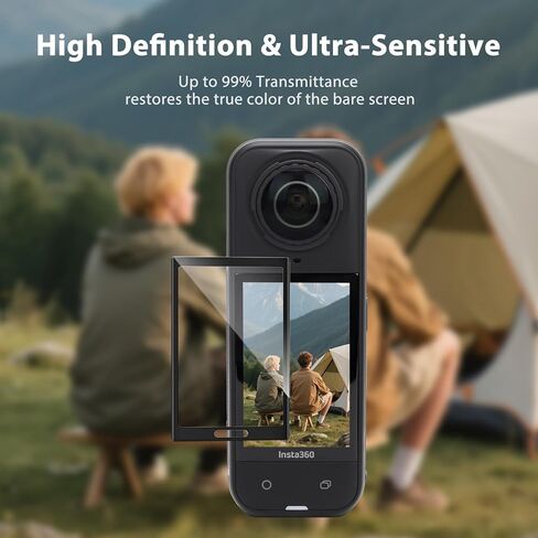 واقي شاشة 360 × 5 × 5 ، واقي شاشة X5 لـ Insta360 X5 Accessories Adventures Outdoor Adventures ، و 10 H Positical Glass ، و 98 ٪ الشفافية ، والمياه والغبار مقاوم X5 Insta 360 (الزجاج البصري) in Saudi Arabia