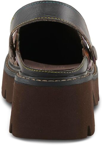 L’Artiste Shot Putput Leather Slingback Clog - منصة قطع الأزهار مع نعل مكتنزة ومفتوحة الظهر in Saudi Arabia