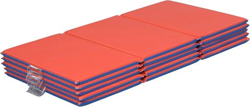 Foldaway Nap Mat, Rest Mat, Blue/Red, 5-Pack in Kuwait