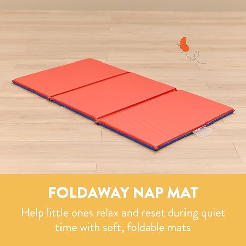 Foldaway Nap Mat, Rest Mat, Blue/Red, 5-Pack in Kuwait