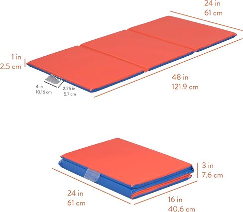 حصيرة قيلولة ، حصيرة راحة ، أزرق/أحمر ، 5 عبوات in Kuwait