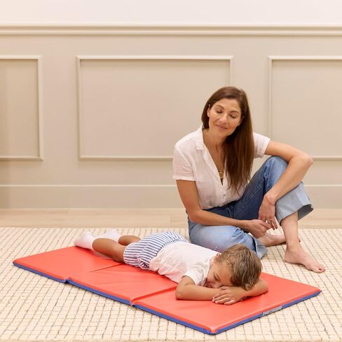 Foldaway Nap Mat, Rest Mat, Blue/Red, 5-Pack in Kuwait