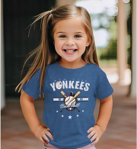 KEKEMI Baseball Shirt for Toddler Boys Girls Baseball Team Print T-Shirt Ballgame Outfit Game Day Tees Cute Summer Sport Tops in Saudi Arabia