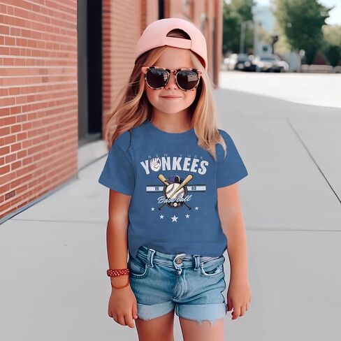 KEKEMI Baseball Shirt for Toddler Boys Girls Baseball Team Print T-Shirt Ballgame Outfit Game Day Tees Cute Summer Sport Tops in Saudi Arabia